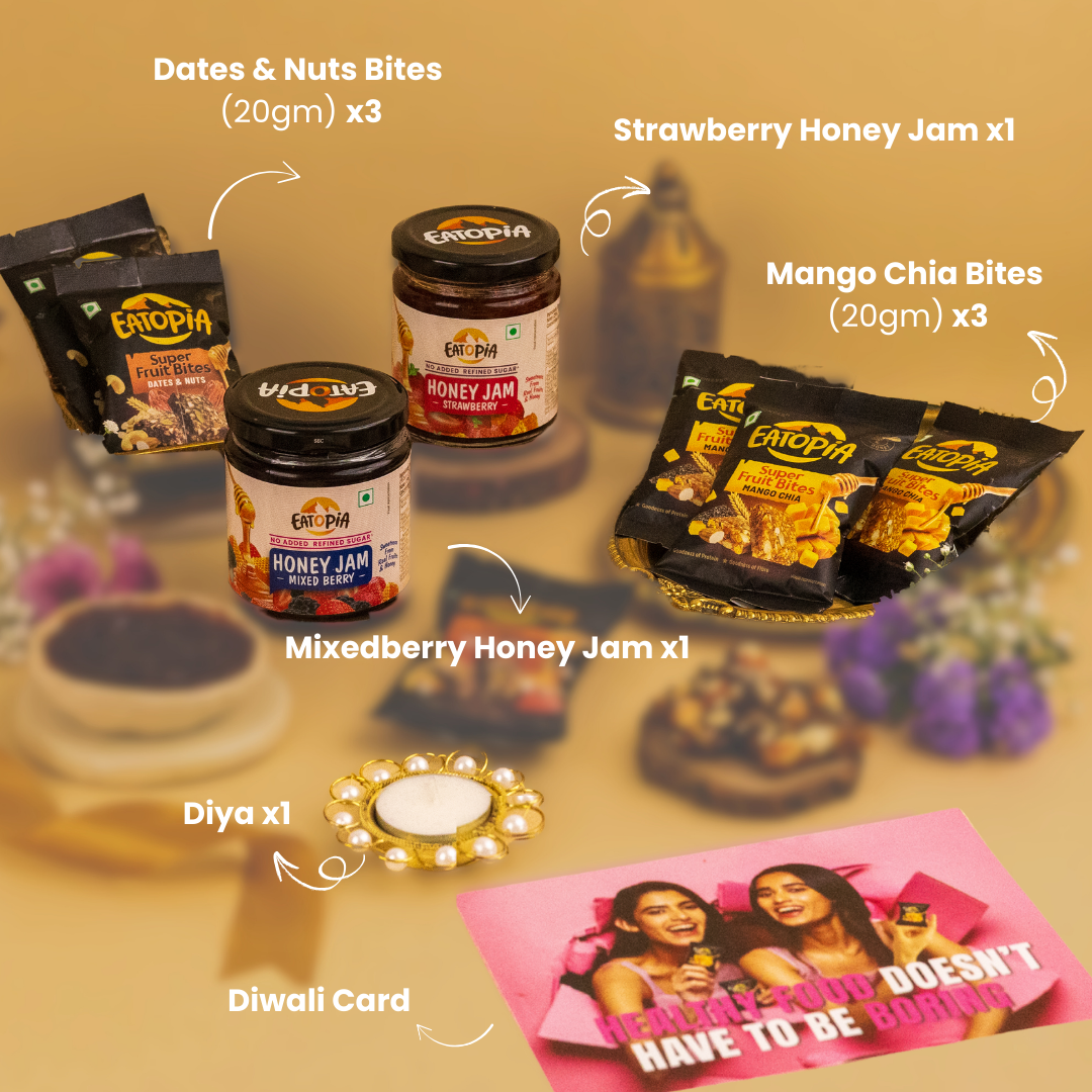 Premium Hamper - Fruit Minis & Jams with Diya