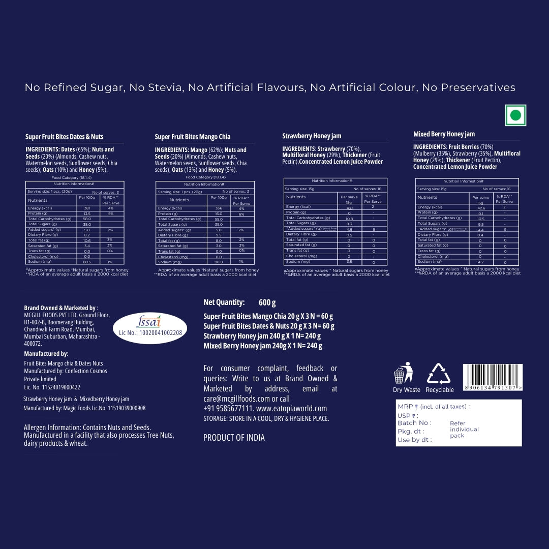Premium Hamper - Fruit Minis & Jams with Diya