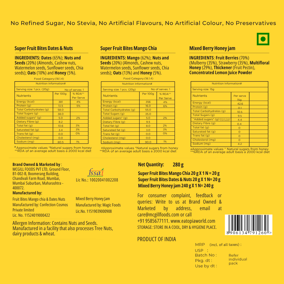 Premium Healthy Jam & Snacks Hamper