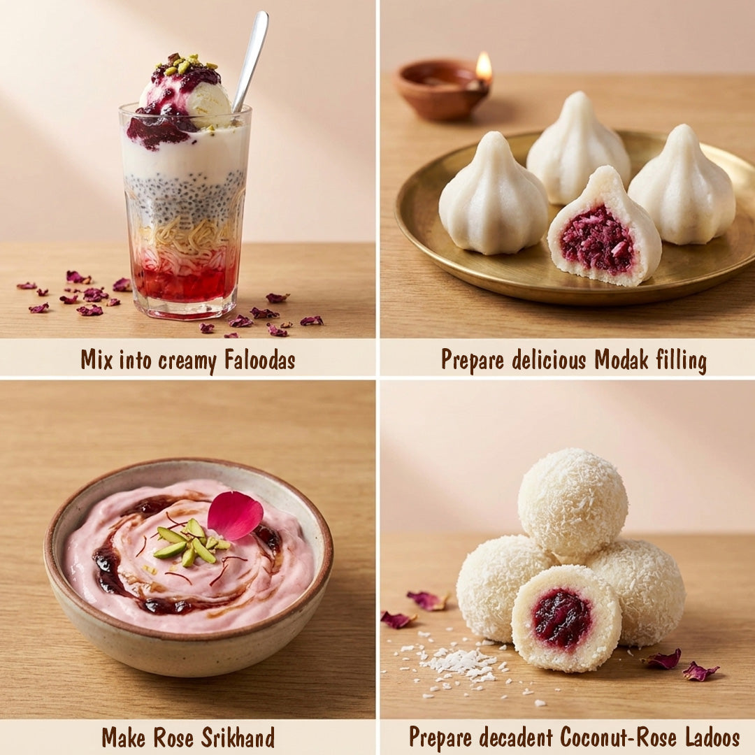 Honey Gulkand 240g | No Refined Sugar | No Mishri | Prepared with Honey