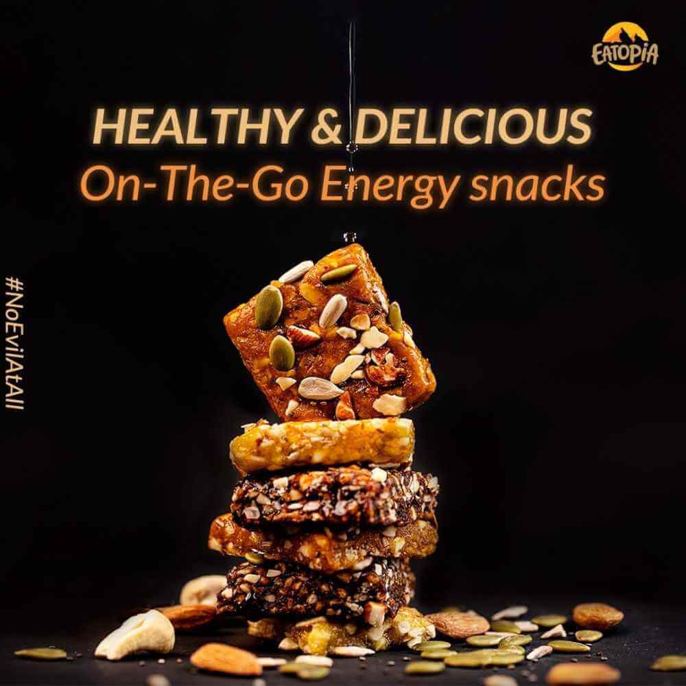 Fruit Minis Dates & Nuts|Dry Fruits Protein Bars |Healthy Energy Snacks - Pack of 2