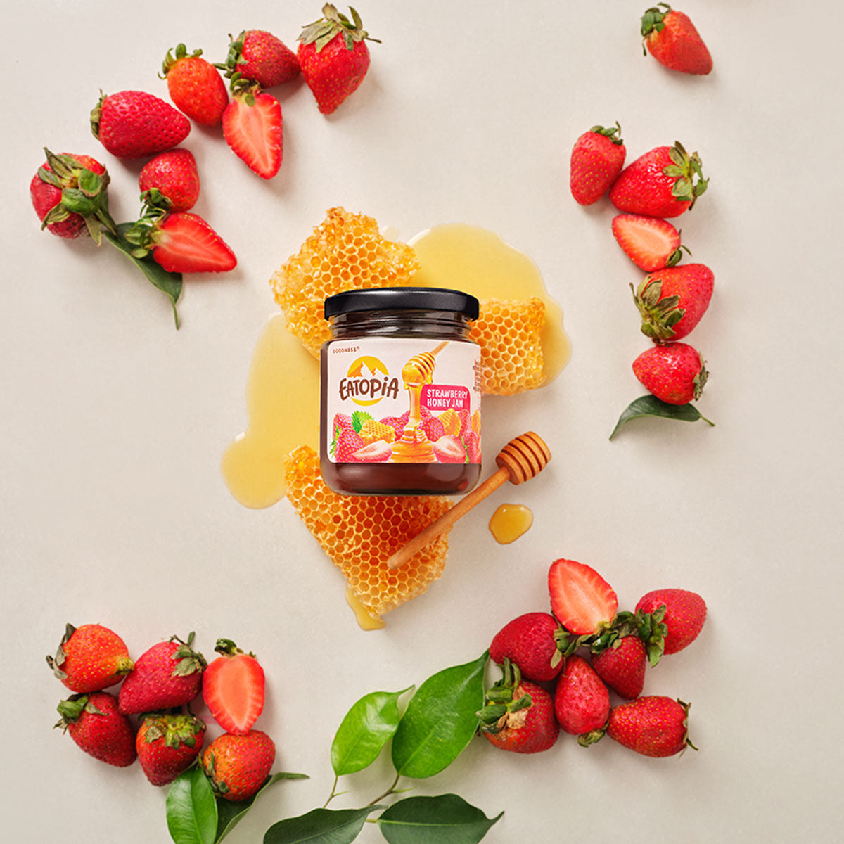 Real Fruit Honey Jam | No added preservatives, No Sugar Mulberry, Strawberry ( COMBO )