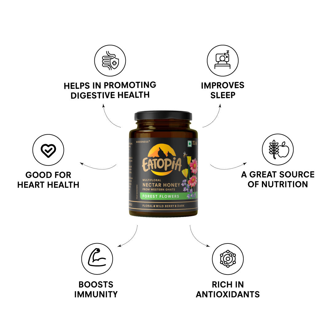 Forest Flowers 100% Pure & Natural Immunity Booster Honey - (Multifloral) | No Sugar