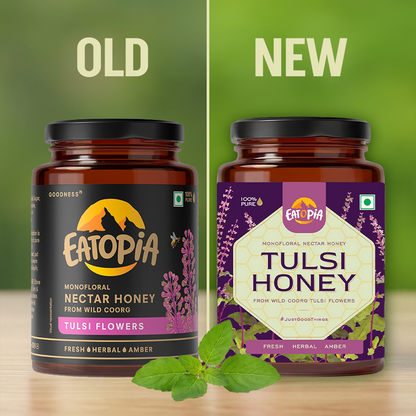 Tulsi Honey 100% Pure Natural | Real Tulsi Nectar Honey, No added preservatives, No adulteration