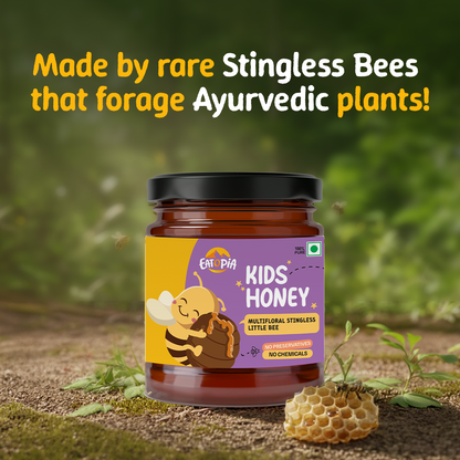 Little Stingless Bees Kids Honey | 100% Pure & Natural | Ayurvedic flower nectar, No adulteration, No added preservatives