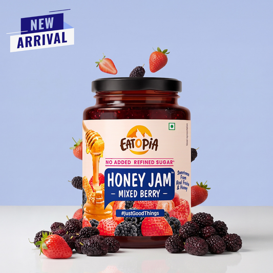 Mixedberry Honey Jam 550g | 70% Real Berries, 29% Honey | No refined sugar, No added preservatives