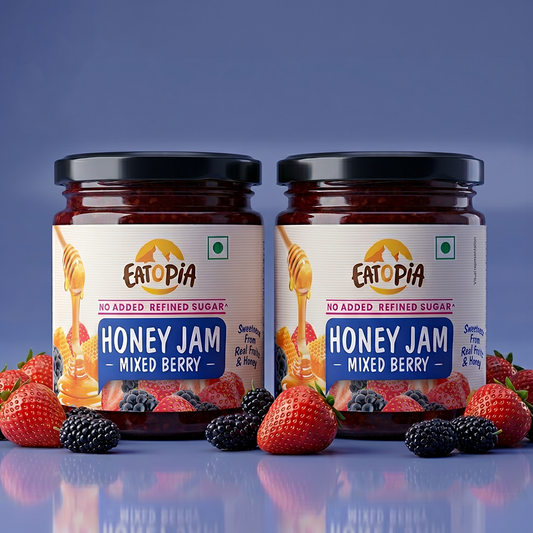 Mixedberry Honey Jam (Pack of 2) | 70% Real Berries, No refined sugar, No added preservatives