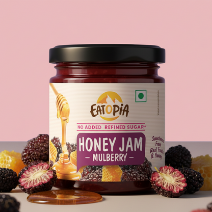 Mulberry Honey Jam | 70% Real Berries, 29% Honey | No refined sugar, No added preservatives