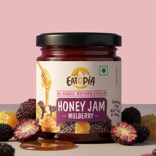 Mulberry Honey Jam | 70% Real Berries, 29% Honey | No refined sugar, No added preservatives