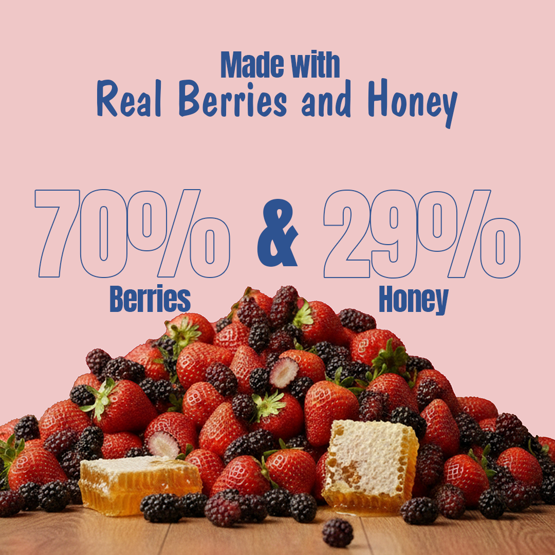 Assorted Pack of 3 Honey Jam | Mixedberry + Strawberry + Mulberry | No refined sugar, No added preservatives