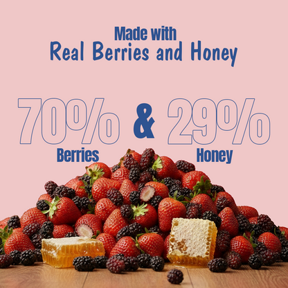 Assorted Pack of 3 Honey Jam | Mixedberry + Strawberry + Mulberry | No refined sugar, No added preservatives