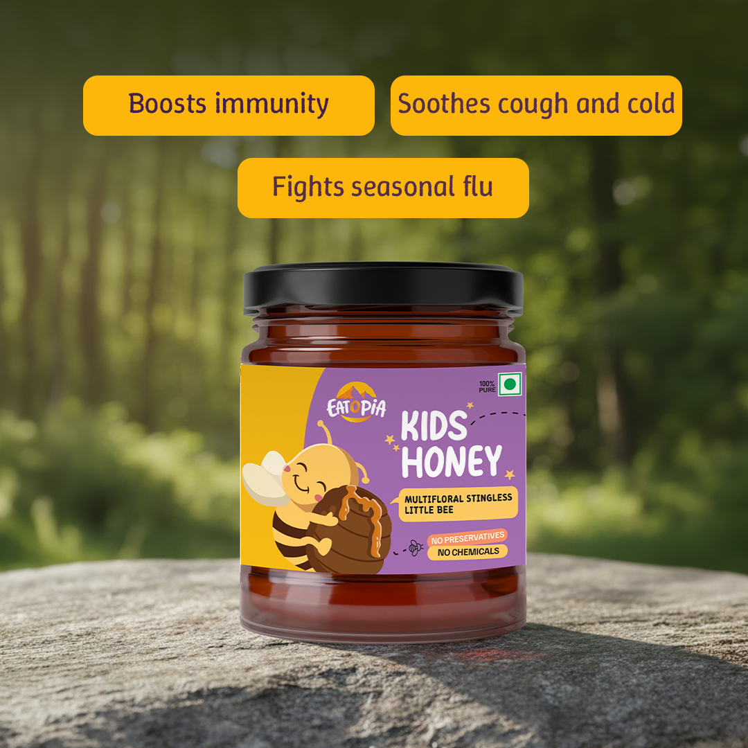 Little Stingless Bees Kids Honey | 100% Pure & Natural | Ayurvedic flower nectar, No adulteration, No added preservatives