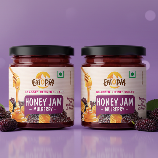 Mulberry Honey Jam (Pack of 2) | 70% Real Berries, No refined sugar, No added preservatives
