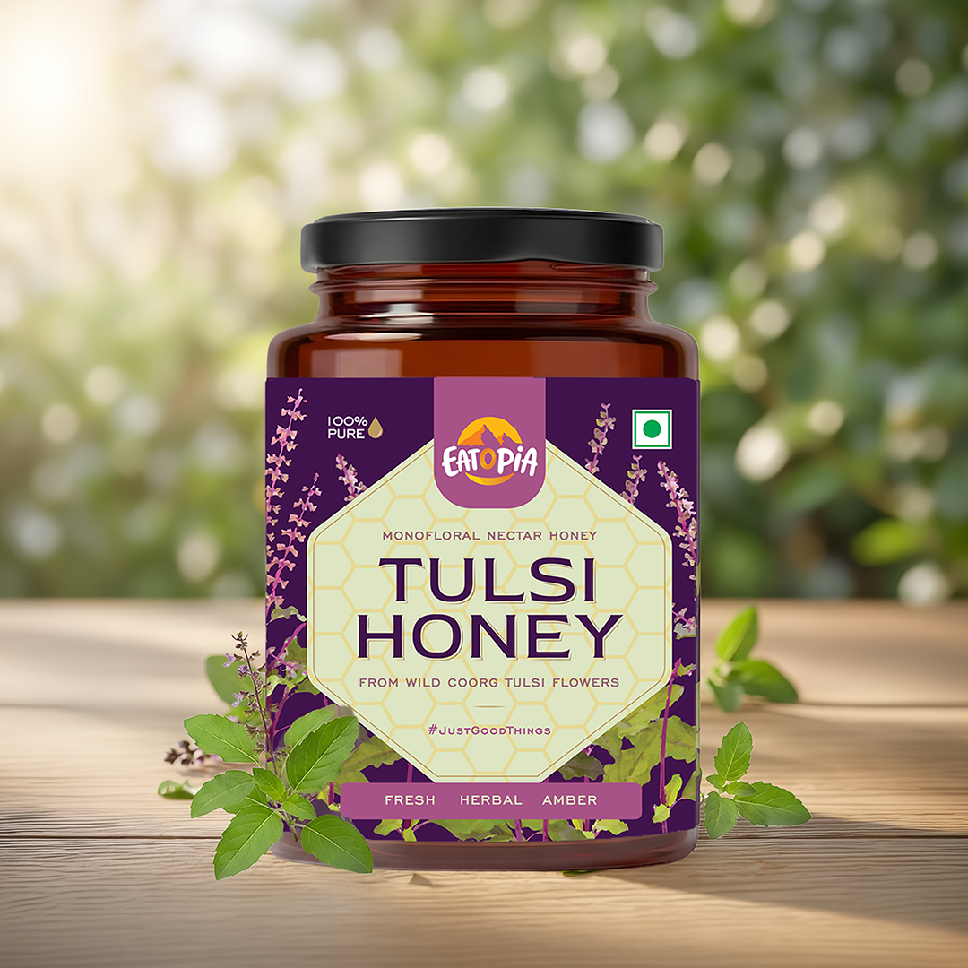 Tulsi Honey 100% Pure Natural | Real Tulsi Nectar Honey, No added preservatives, No adulteration