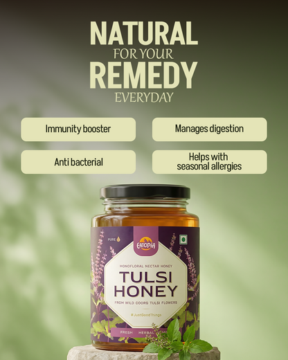 Tulsi Honey 100% Pure Natural  - World's best honey | No Sugar