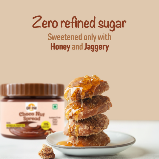 Eatopia Choco Nut Spread 180 g [Pack Of 2] | 20% Protein | No Refined Sugar | 56% Nuts, Sweetened with Honey & Jaggery