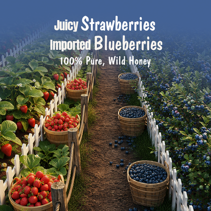 Strawberry + Blueberry Honey Jam (Combo) | No refined sugar, No added preservatives