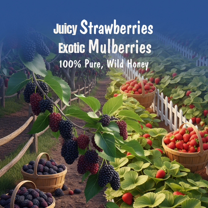 Assorted Pack of 3 Honey Jam | Mixedberry + Strawberry + Mulberry | No refined sugar, No added preservatives