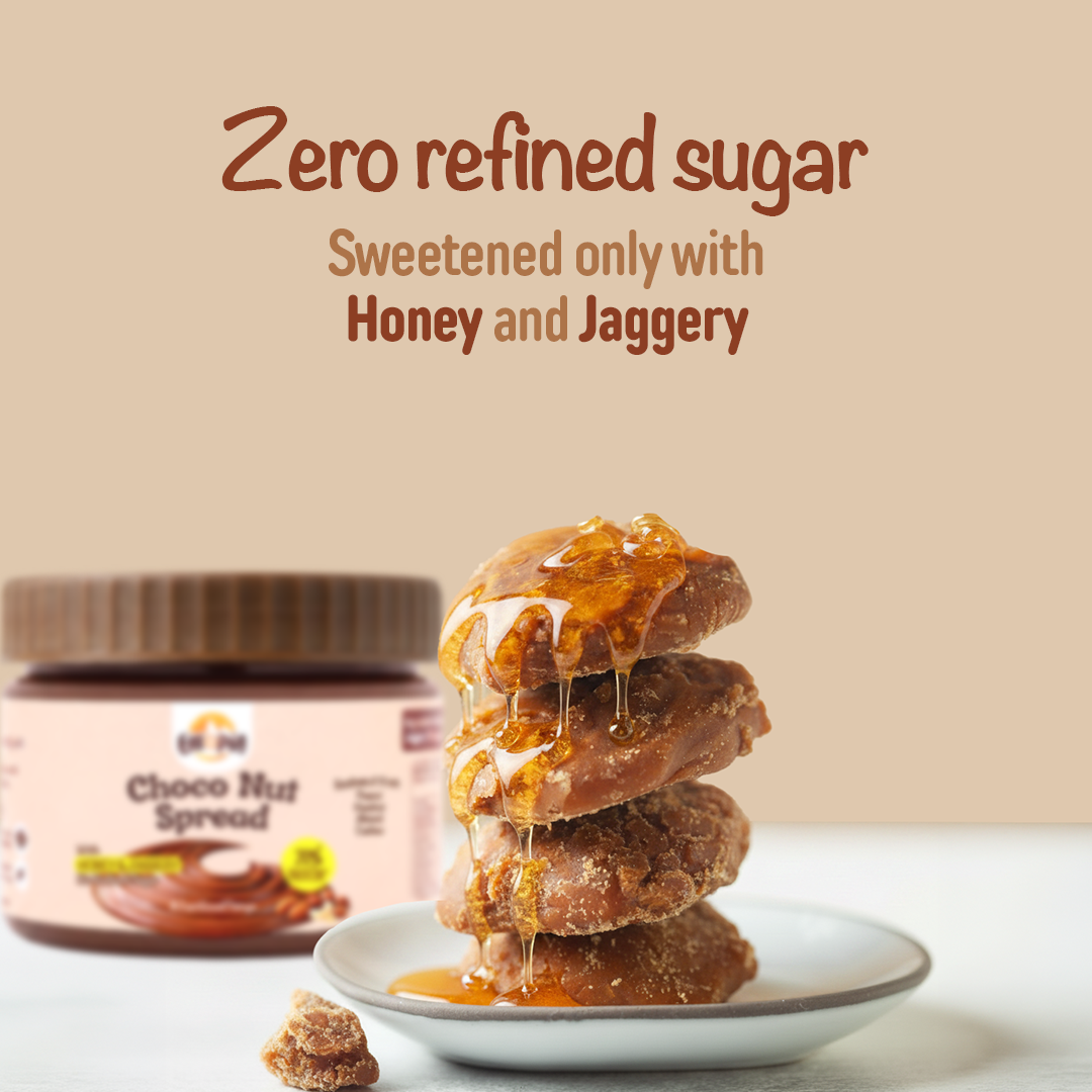 Eatopia Choco Nut Spread 180 g [Pack Of 2] | 20% Protein | No Refined Sugar | 56% Nuts, Sweetened with Honey & Jaggery