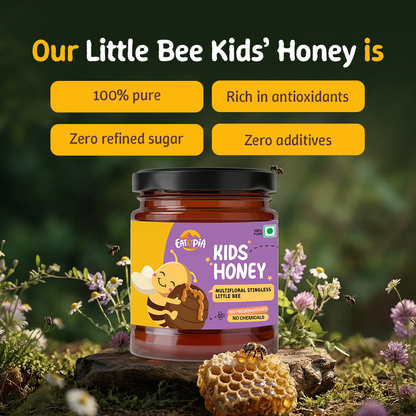 Little Stingless Bees Kids Honey | 100% Pure & Natural | Ayurvedic flower nectar, No adulteration, No added preservatives