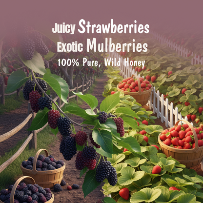 Strawberry + Mulberry Honey Jam (Combo) | No refined sugar, No added preservatives