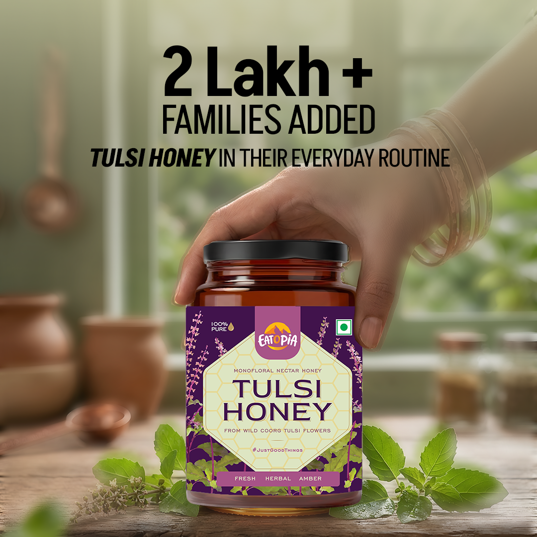 Tulsi Honey 100% Pure Natural | Real Tulsi Nectar Honey, No added preservatives, No adulteration
