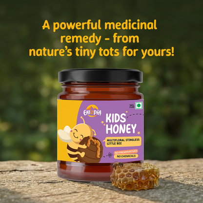 Little Stingless Bees Kids Honey | 100% Pure & Natural | Ayurvedic flower nectar, No adulteration, No added preservatives