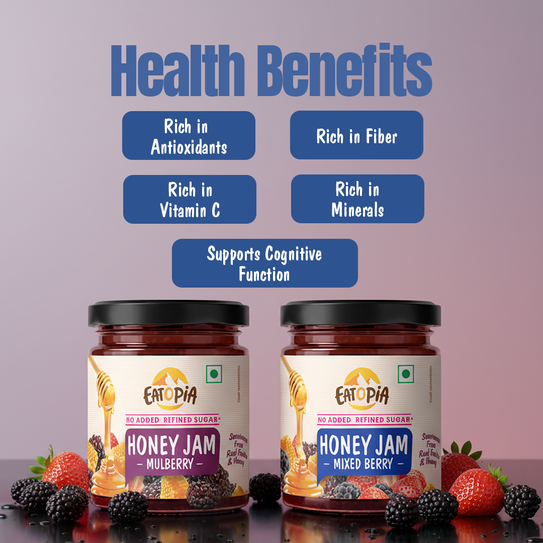 Mixedberry + Mulberry Honey Jam (Combo) | No refined sugar, No added preservatives