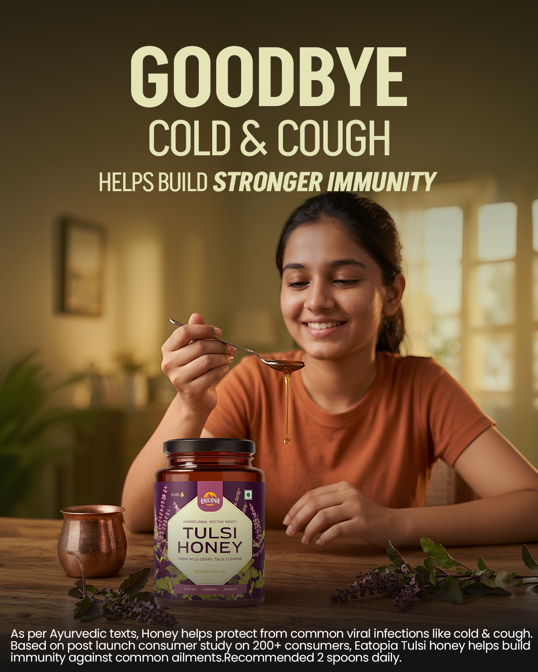 Tulsi Honey 100% Pure Natural  - World's best honey | No Sugar