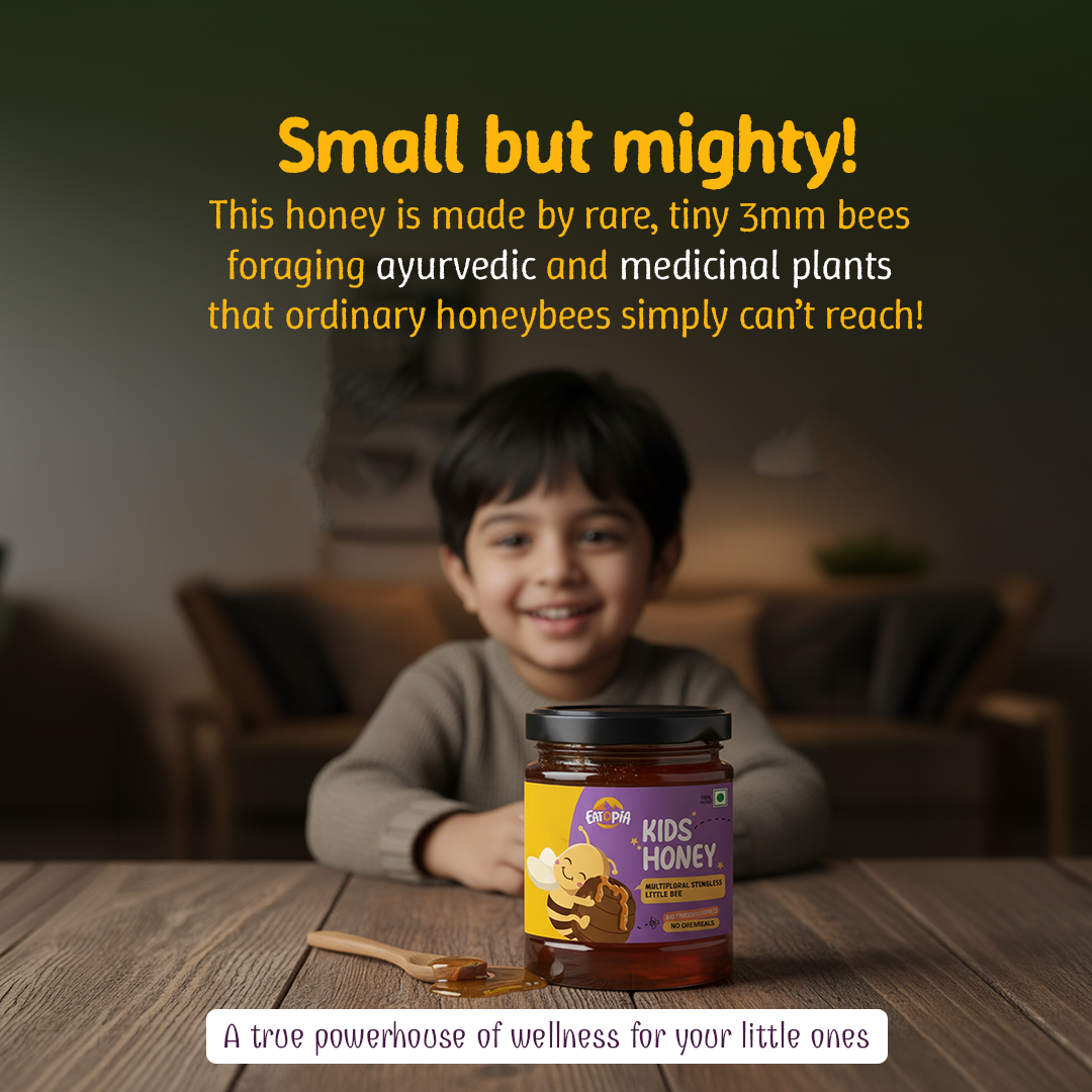 Little Stingless Bees Kids Honey | 100% Pure & Natural | Ayurvedic flower nectar, No adulteration, No added preservatives