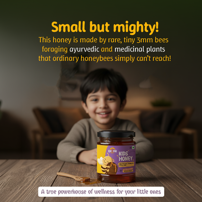 Little Stingless Bees Kids Honey | 100% Pure & Natural | Ayurvedic flower nectar, No adulteration, No added preservatives