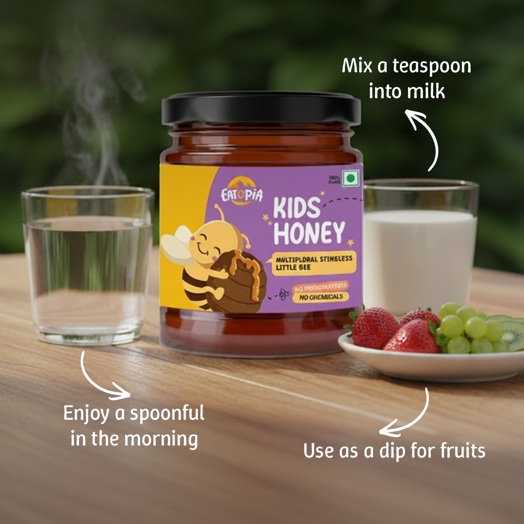Little Stingless Bees Kids Honey | 100% Pure & Natural | Ayurvedic flower nectar, No adulteration, No added preservatives
