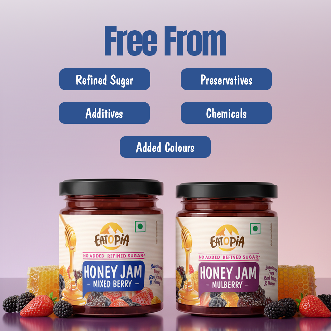 Mixedberry + Mulberry Honey Jam (Combo) | No refined sugar, No added preservatives
