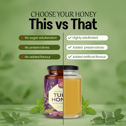 Tulsi Honey 100% Pure Natural | Real Tulsi Nectar Honey, No added preservatives, No adulteration
