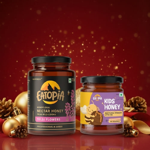 Immunity Powerhouse Honey | Tulsi Flower + Stingless Little Bee (Combo)