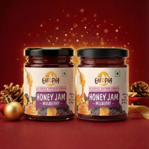 Real Fruit Mulberry Honey Jam | No added preservatives, colour, Refined sugar: Mulberry (Pack of 2)