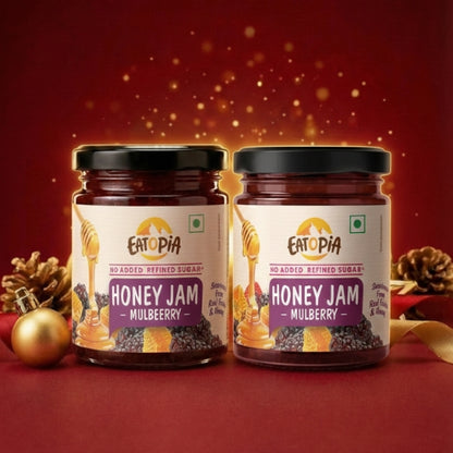 Real Fruit Mulberry Honey Jam | No added preservatives, colour, Refined sugar: Mulberry (Pack of 2)