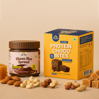 Choco Combo - Choco Nut Spread (360g) & Protein Choco Bite (100g)