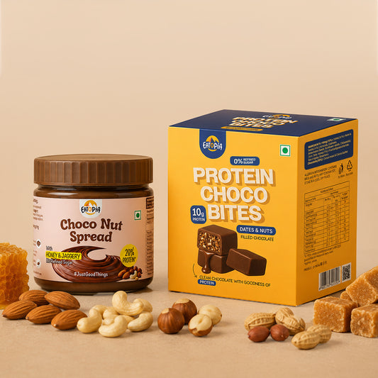 Choco Combo - Choco Nut Spread (360g) & Protein Choco Bite (100g)