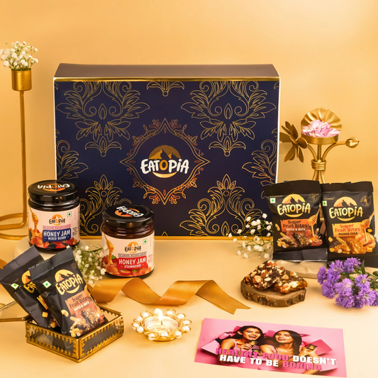 Premium Hamper - Fruit Minis & Jams with Diya