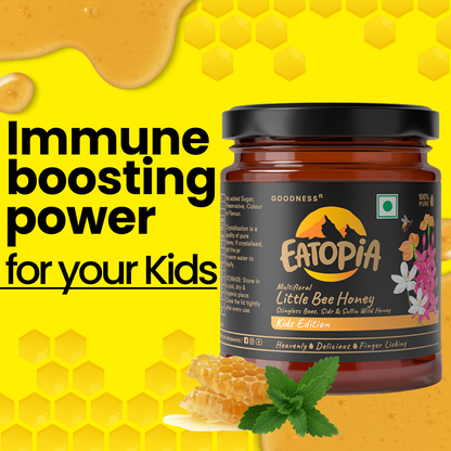 100% Stingless Bees Natural,Pure Kids Little Bee Immunity Building Honey | Medicinal plants