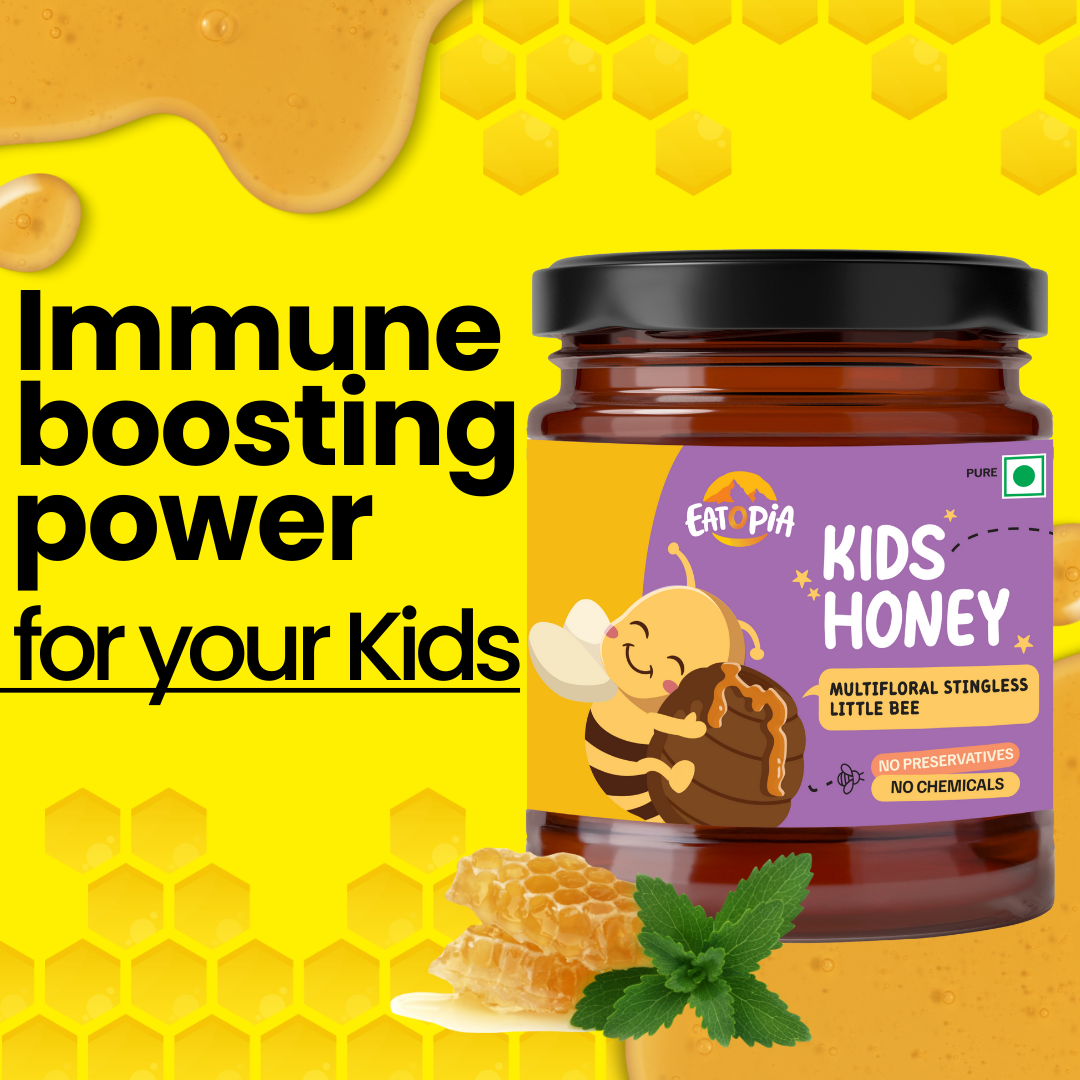 100% Stingless Bees Natural,Pure Kids Little Bee Immunity Building Honey | Medicinal plants
