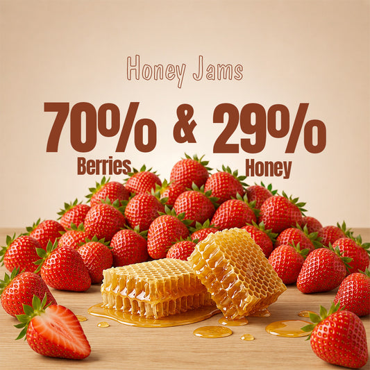 Strawberry Honey Jam 240g + Choco Nut Spread 180g (Combo) | No refined sugar, No added preservatives