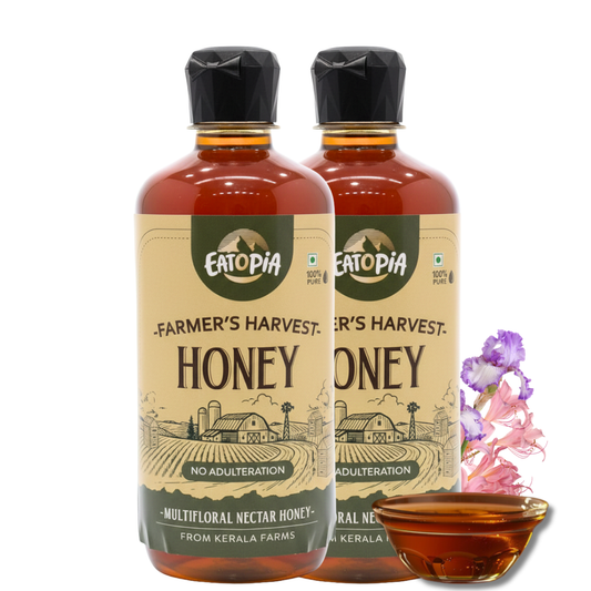Pure Natural Farmer's Harvest Nectar Honey | No Sugar Adulteration( Squeezy ) | Pack of 2
