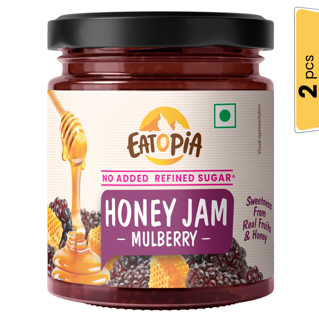 Pure honey jam, jam for kids, real fruit and pure honey jam, healthy jam, healthy breakfast 