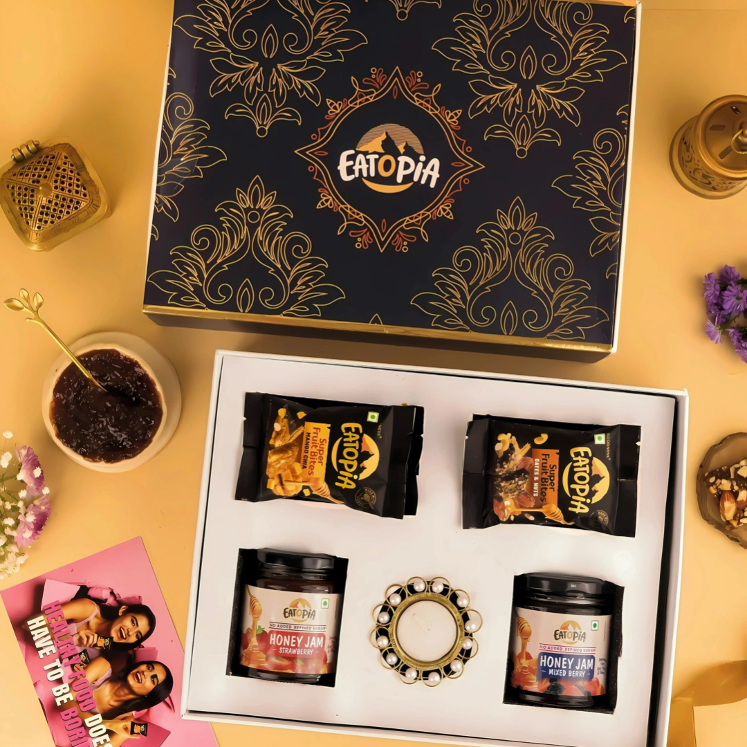 Premium Hamper - Fruit Minis & Jams with Diya