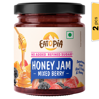 healthy jam for kids, pure honey jam, breakfast for kids, zero refined sugar jam, healthy jam