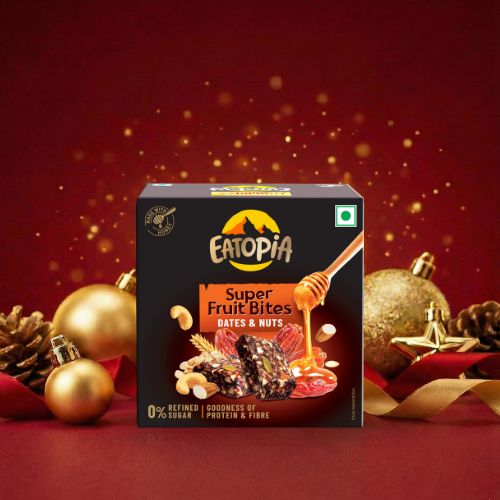 Fruit Minis Dates & Nuts|Dry Fruits Protein Bars |Healthy Energy Snacks - Pack of 2 (10 bars)