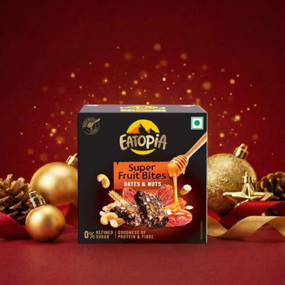 Fruit Minis Dates & Nuts|Dry Fruits Protein Bars |Healthy Energy Snacks - Pack of 2 (10 bars)