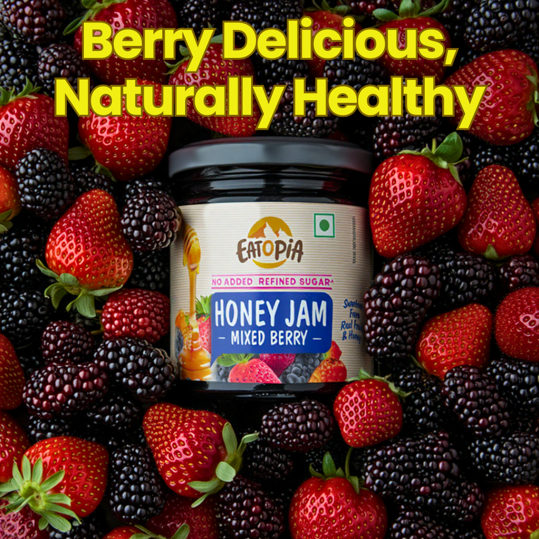 Real Fruit Jam Mixedberry Honey Jam | No added preservatives, No Refined Sugar